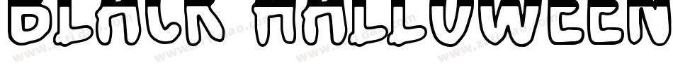 Black Halloween字体转换
